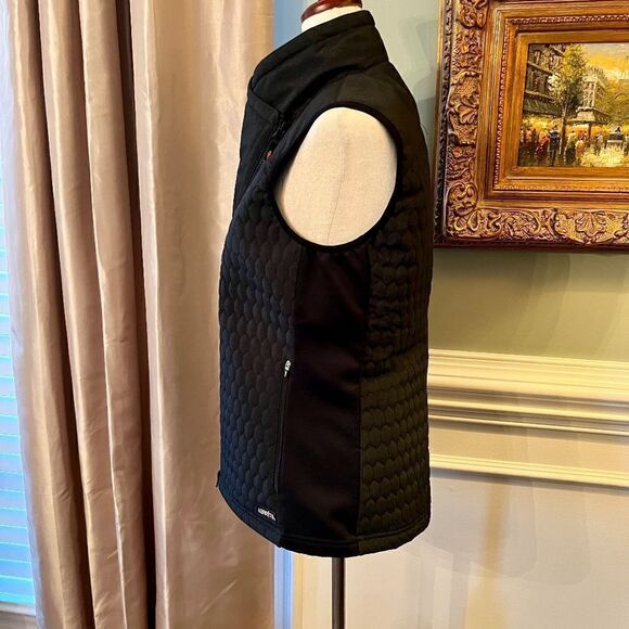 NWOT Women's‎ Kerrits Equestrian Style Quilted Vest Shawl Collar in Black SMALL - Picture 4 of 6